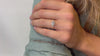 The Xevi Ring | Round Lab Diamond Accented Petite Modern Engagement