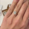 The Sira Ring | Elongated Cushion Lab Diamond Engagement Solitaire