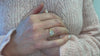 The Sabine Ring | Round Lab Diamond Accented Vintage Engagement