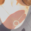 The Bianca Pendant | Diamond Circle Necklace