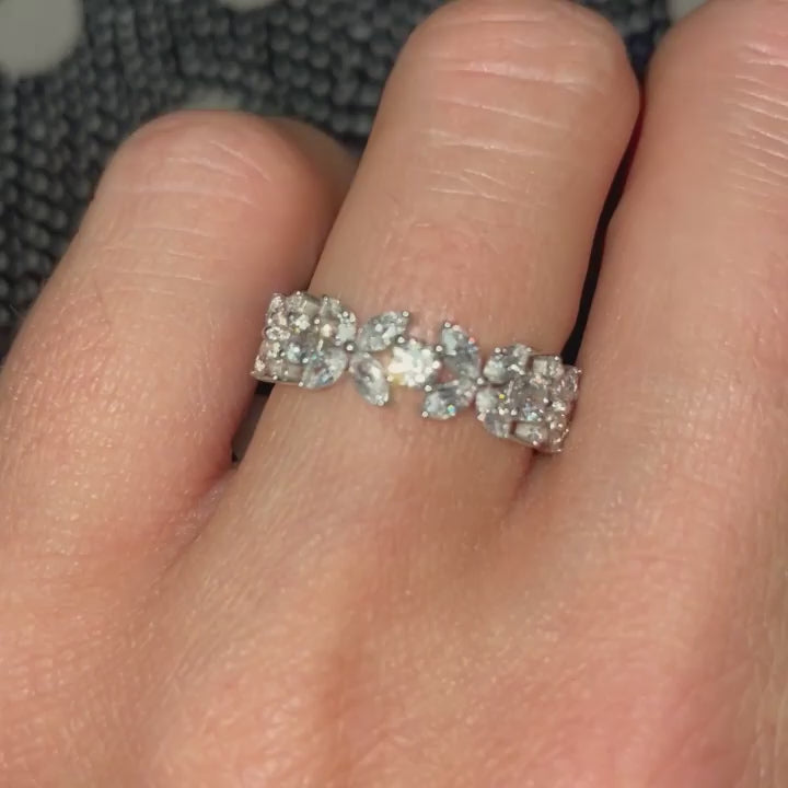 Model showcasing The Avril Marquise  Lab Diamond Nature Inspired Engagement Ring