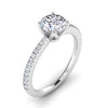 The Afonsa Ring | Lab Diamond Nature Inspired Shoulder Set Engagement