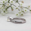 The Alexa Ring | 1.0ct D-E VVS1 Tiffany Engagement Shoulder Set 950 Platinum