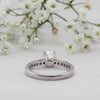 The Alexa Ring | 1.0ct D-E VVS1 Tiffany Engagement Shoulder Set 950 Platinum