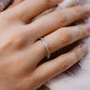 The Tania Ring | Lab Diamond Half Channel Set Wedding