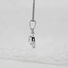 white gold round halo pendant bridal necklace