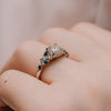 The Natalia Ring | Round Lab Diamond Accented Art Deco Engagement