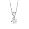 The Maia Pendant | Lab Diamond Two Stone Drop Pendant