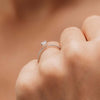 The Piper Ring | 0.50ct D-E VVS1 Shoulder Set Engagement Solitaire 18k Fairtrade White Gold