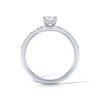 The Piper Ring | 0.50ct D-E VVS1 Shoulder Set Engagement Solitaire 18k Fairtrade White Gold