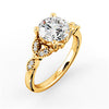 The Thandie Ring | Round Lab Diamond Accented Nature Inspired Engagement