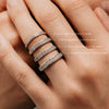 The Tania Ring | Lab Diamond Half Channel Set Wedding